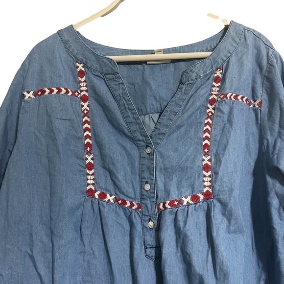 Avenue blouse boho embroidered 14/16 - Picture 2 of 7